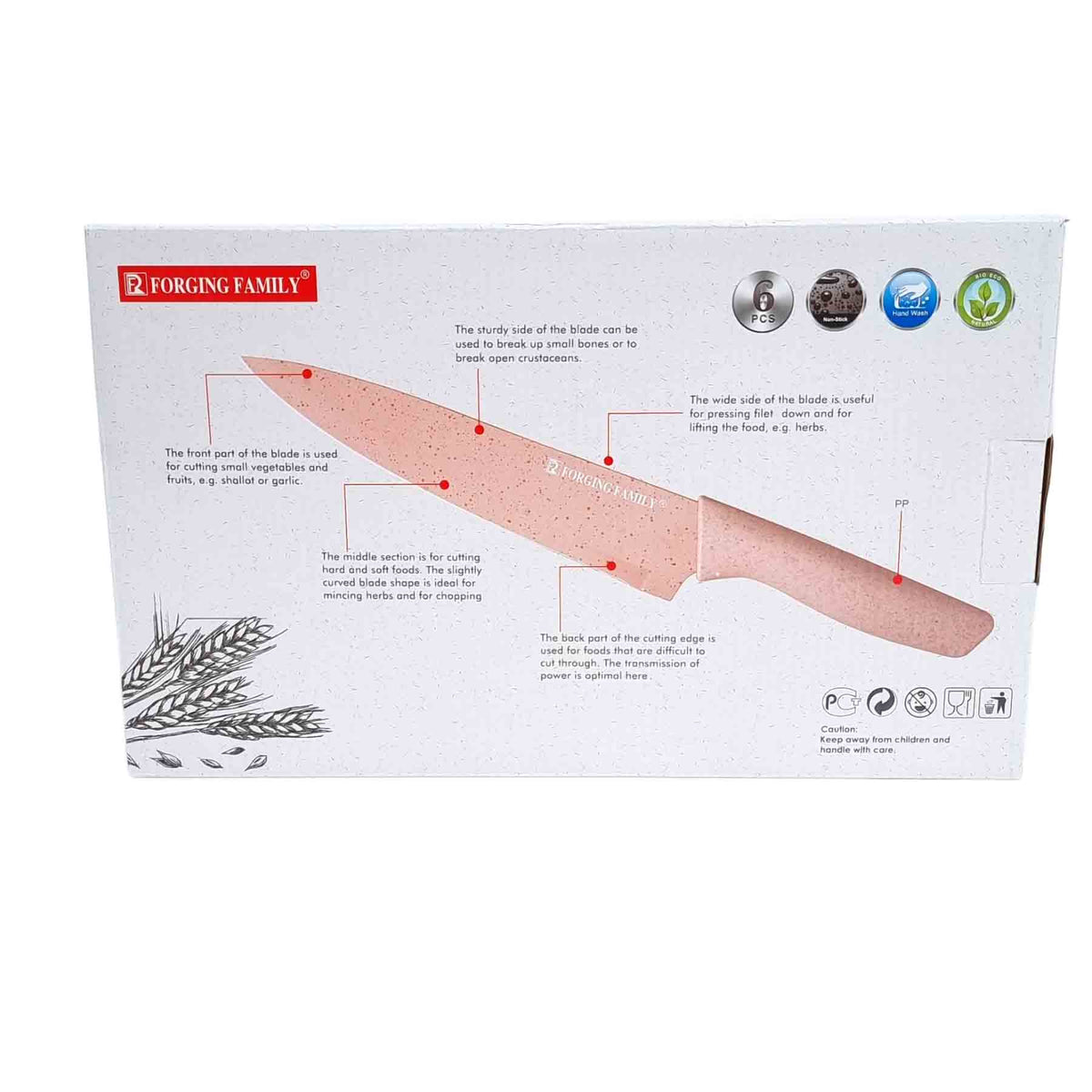 Set De 6 Cuchillos De Cocina