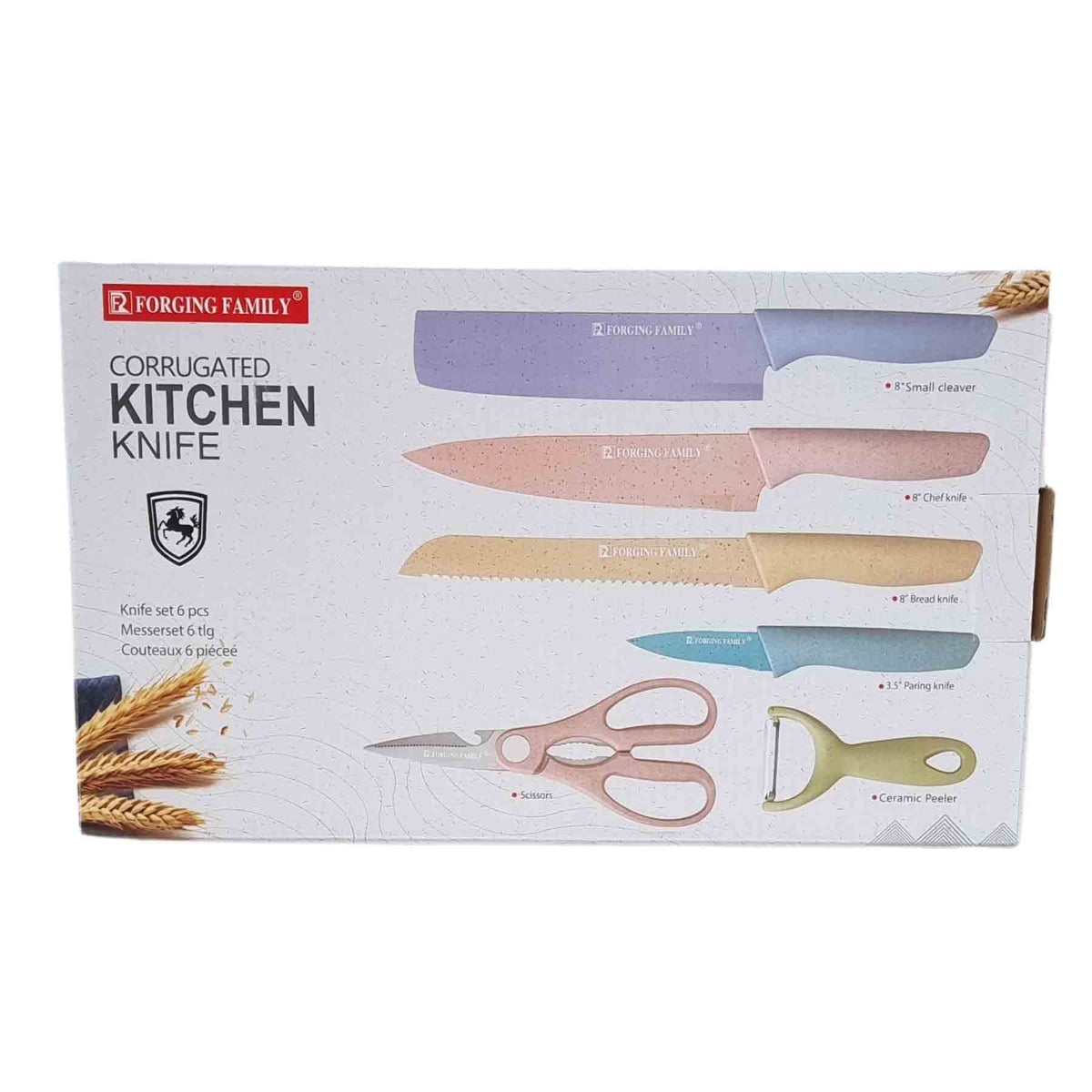 Set De 6 Cuchillos De Cocina