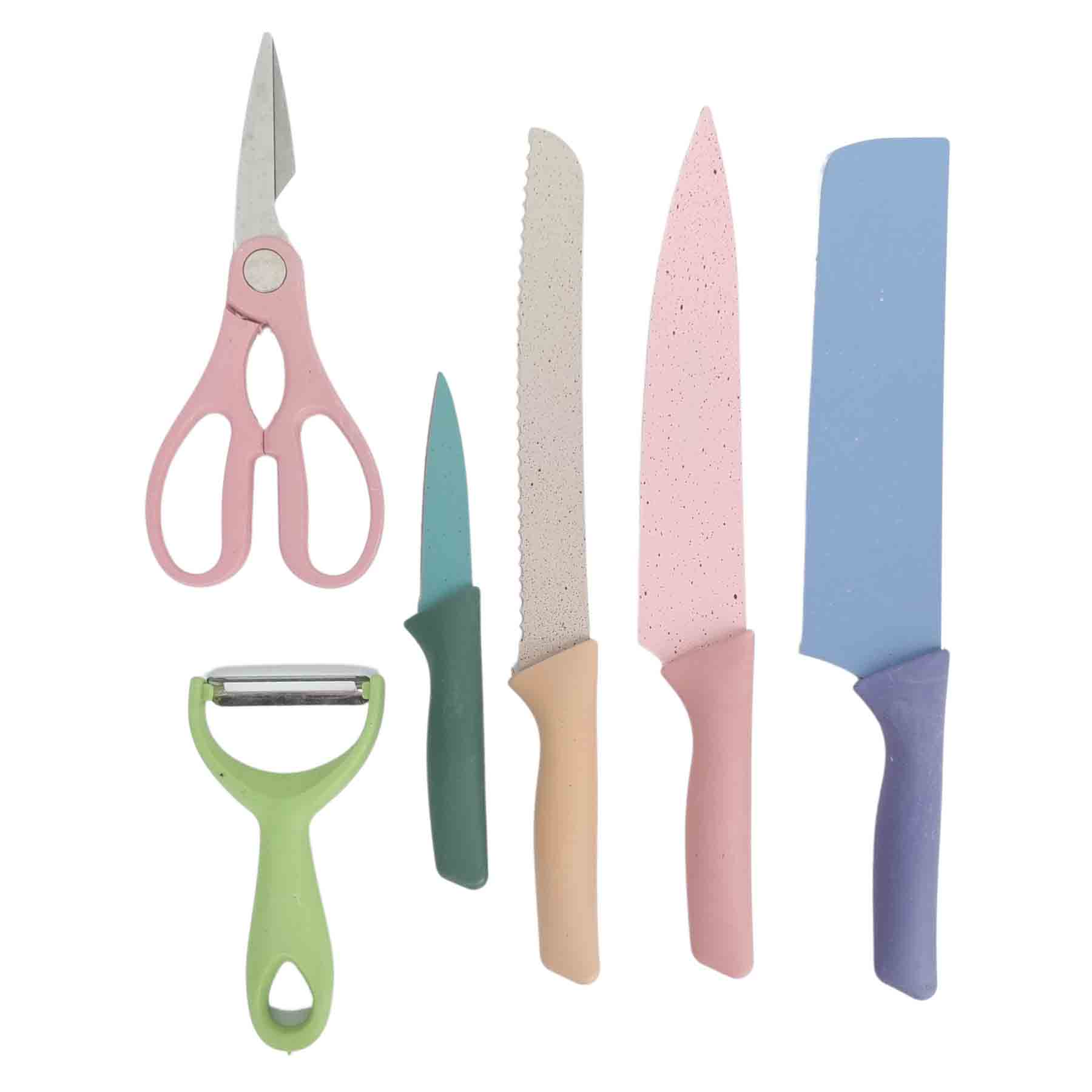 Set De 6 Cuchillos De Cocina