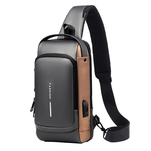 Mochila antirrobo con cierre oculto y puerto USB para carga, uso urbano y viaje — Aprecito Chile