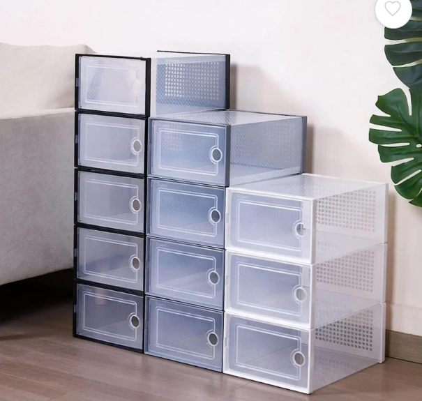 Set 4 cajas plegable de zapato blanca — Aprecito Chile