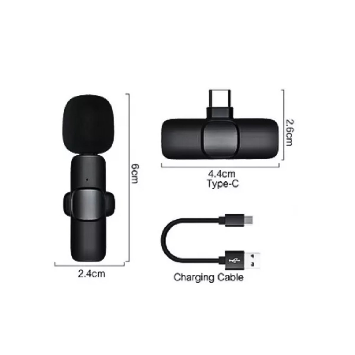 Micrófono Inalámbrico Para Celular iPhone Y USB-C
