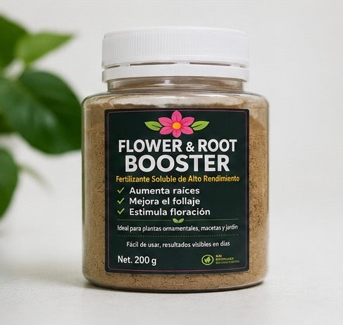Flower & Root Booster fertilizante soluble 200g frasco