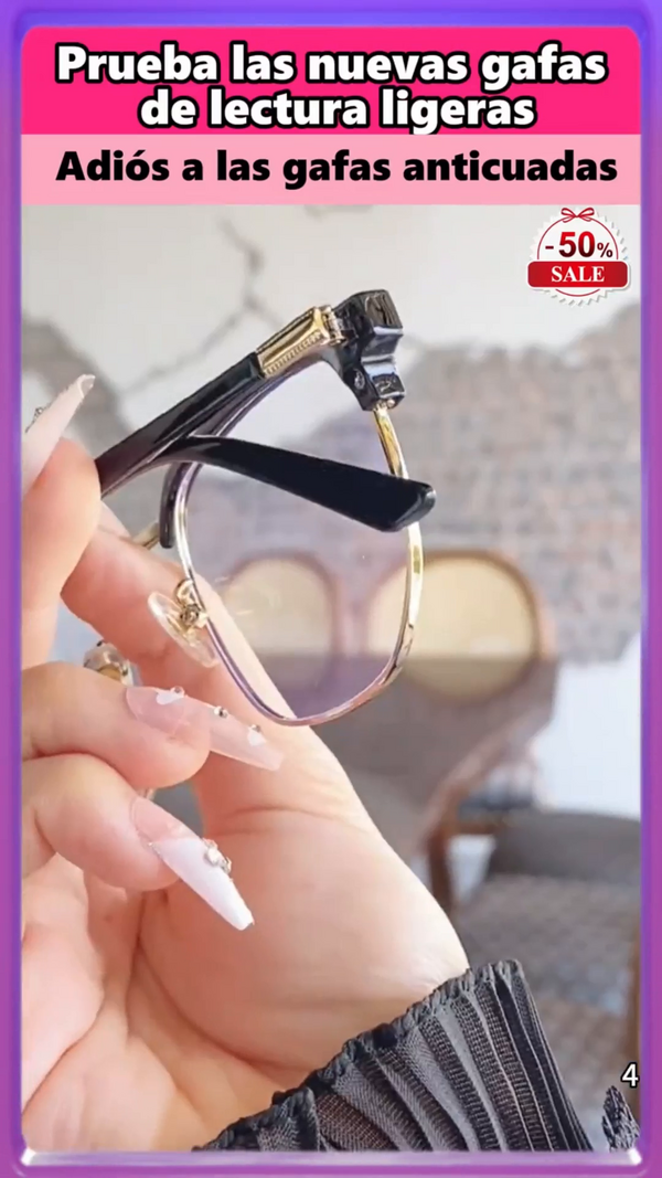 Nuevas gafas de lectura ligeras, adios a las gafas anticuadas