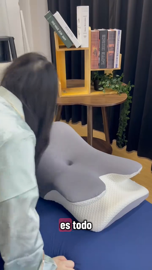 Almohada cervical ortopédica de espuma con memoria y contorno ergonómico