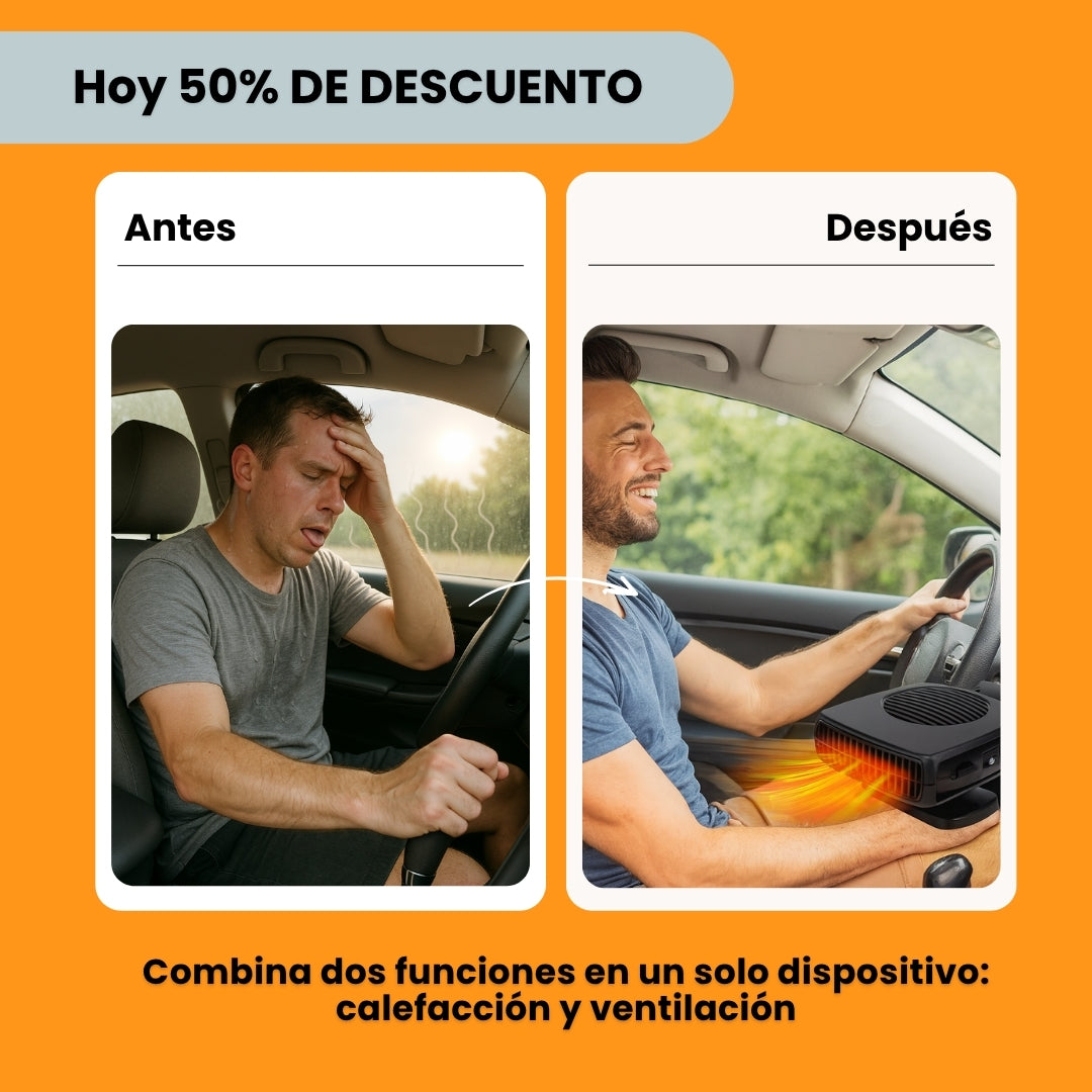 Antes y después: maneja sin frío ni vidrio empañado