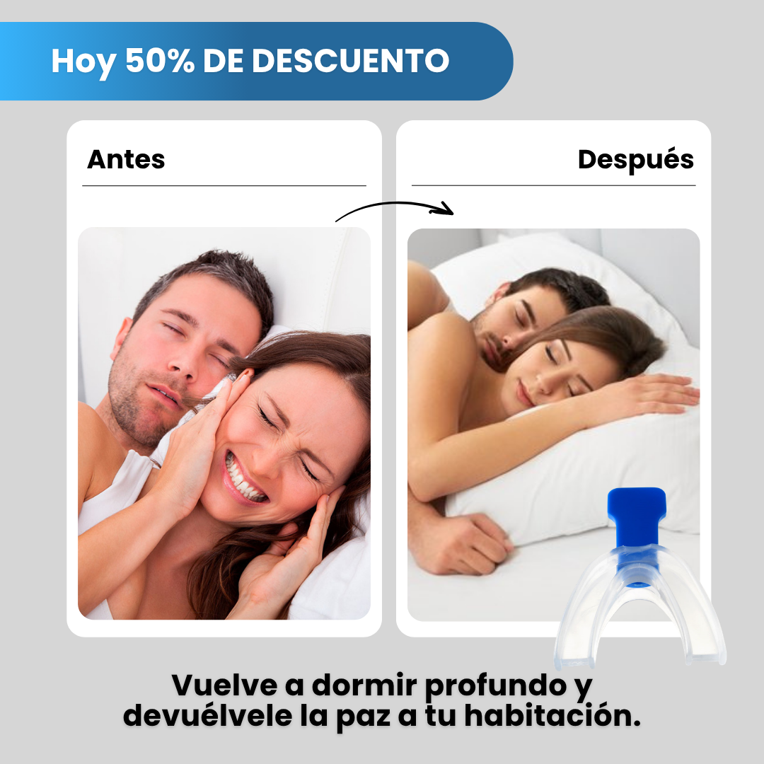 Antes y después: del insomnio por ronquidos al descanso profundo con la boquilla antironquidos