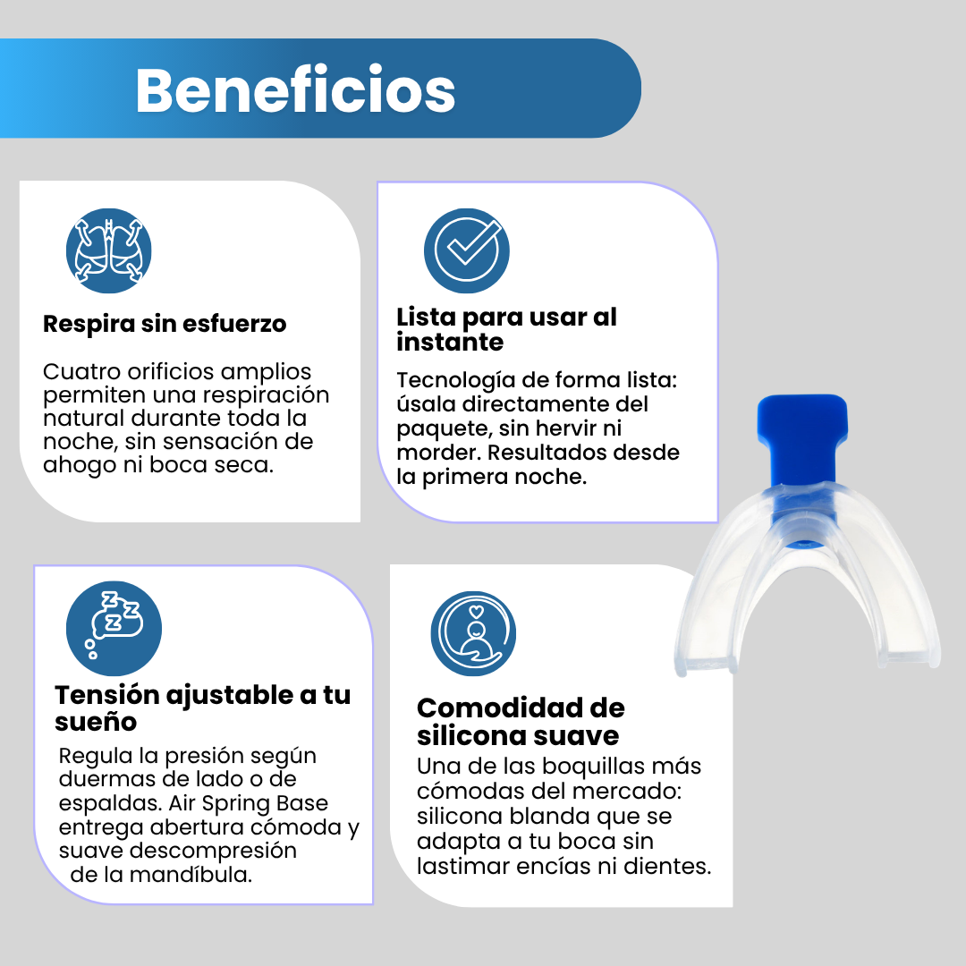 Beneficios del protector antironquidos de silicona