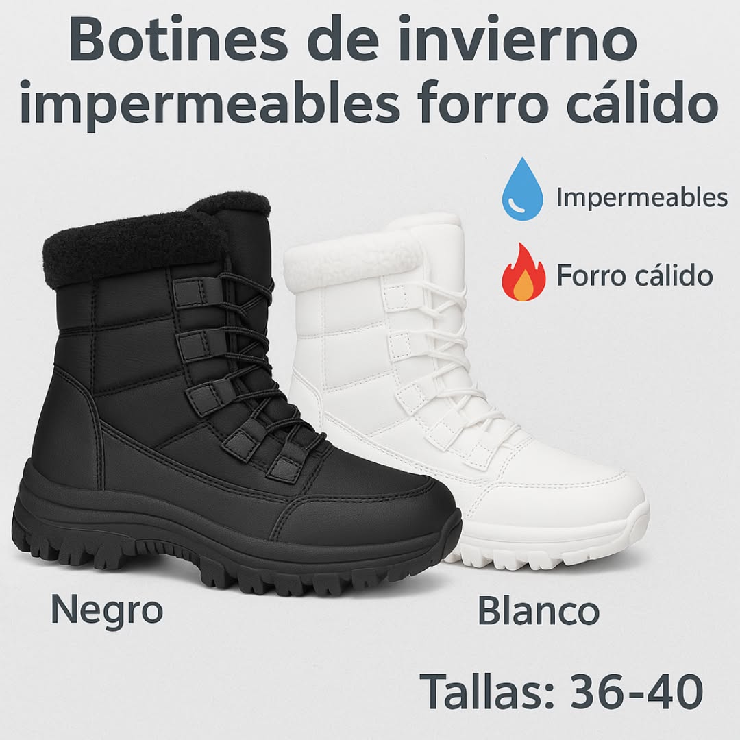 Botas de invierno impermeables con forro