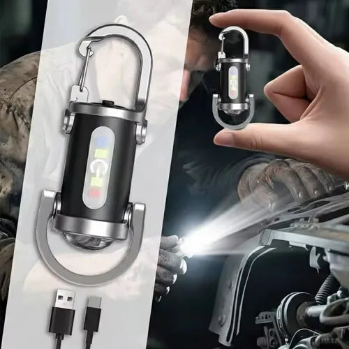 Mini linterna LED COB recargable portátil