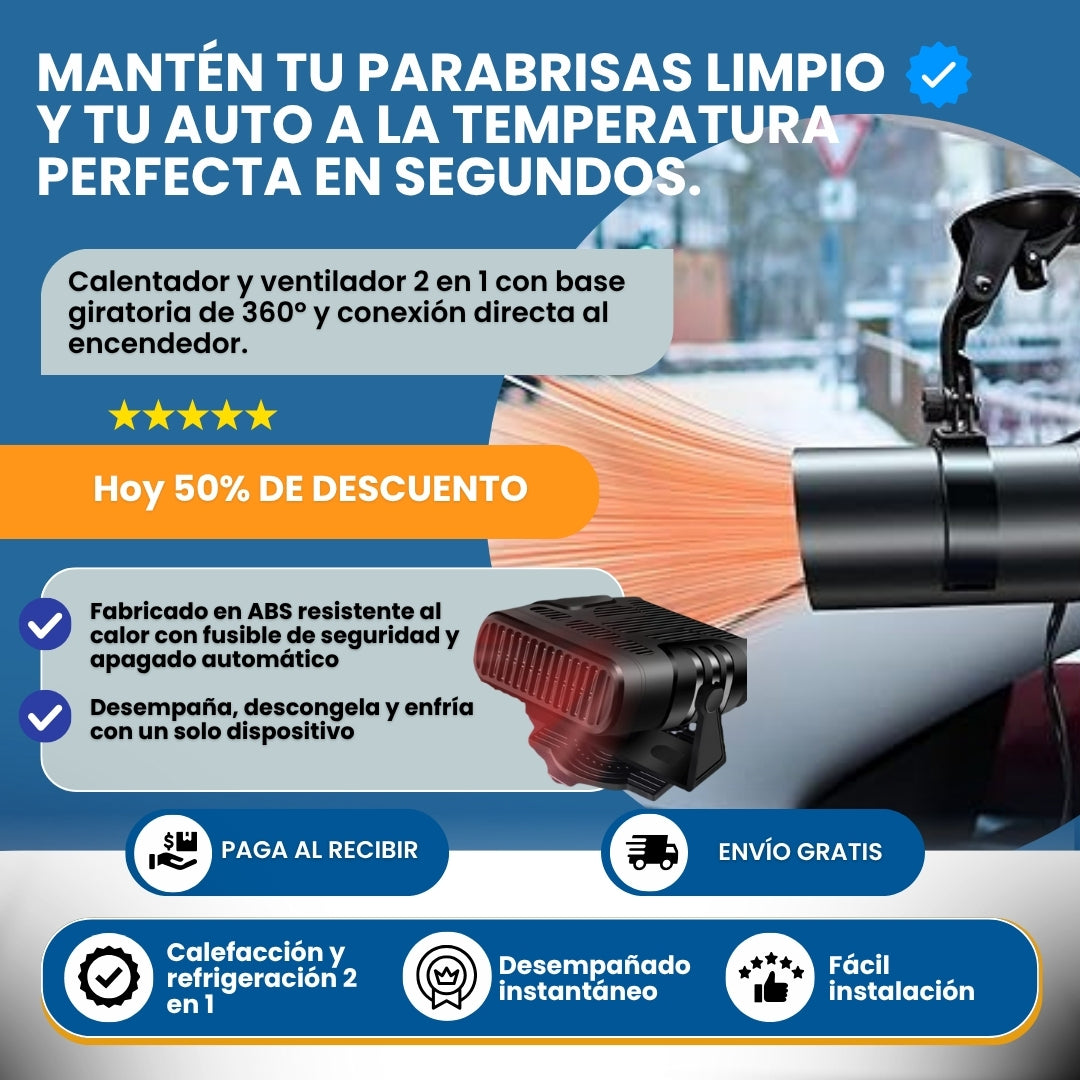 Mentén tu parabrisas limpio y tu auto a la temperatura perfecta