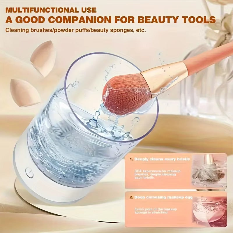 Limpiador eléctrico de brochas de maquillaje - beneficios