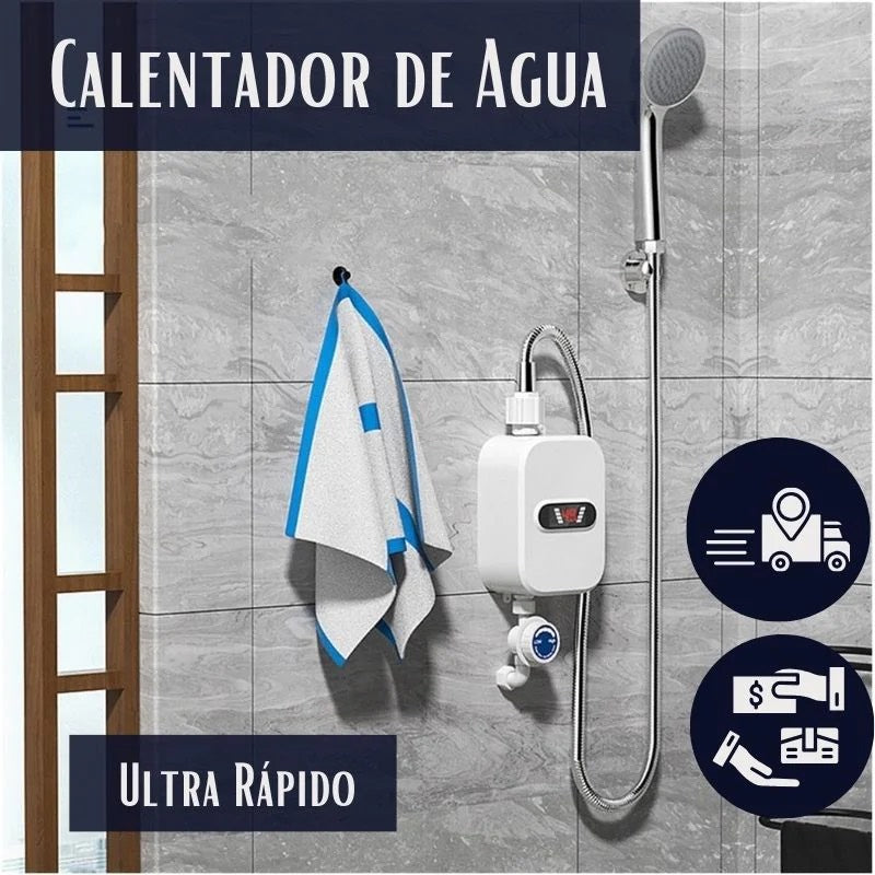 Calentador instalado en ducha