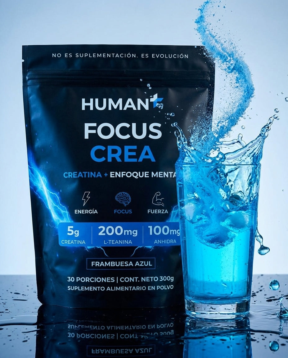 Human+ Focus CREA - bebida frambuesa azul