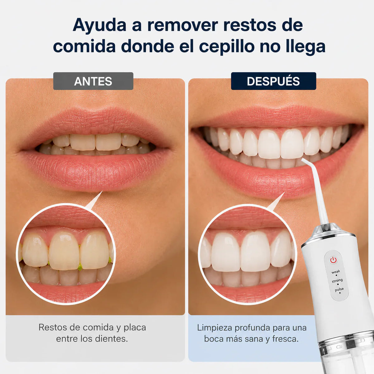 Antes y después — limpieza profunda