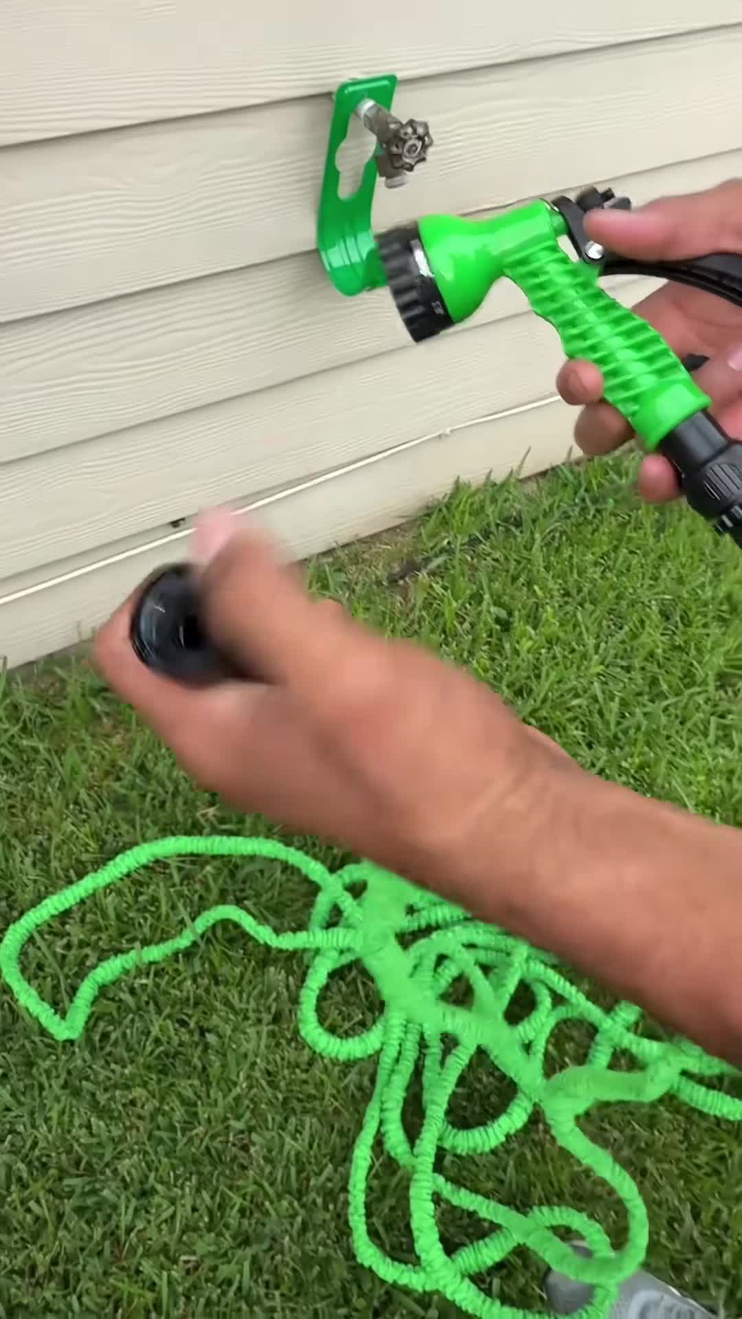 Pistola con anillo de 7 modos de chorro