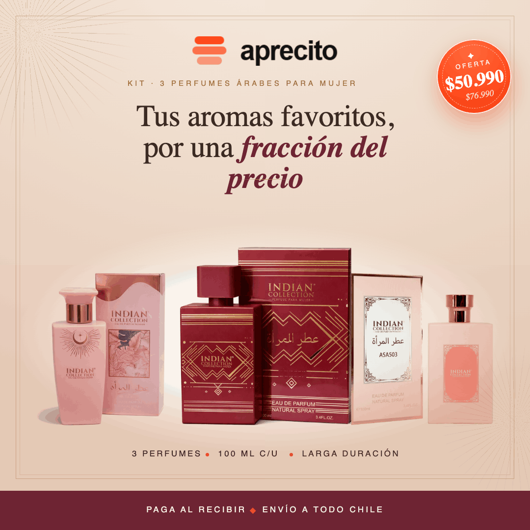 Kit 3 Perfumes Mujer Árabes Indian Collection - Aprecito