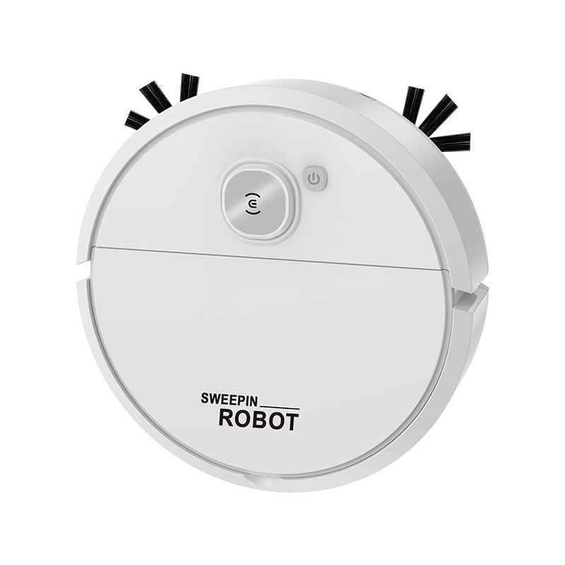 Robot aspirador 3 en 1 blanco visto desde arriba