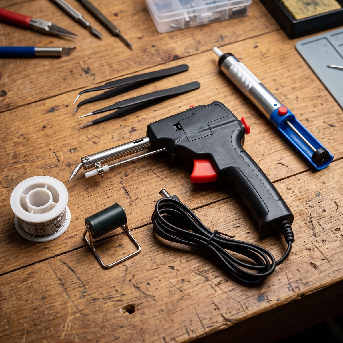 Kit de soldadura en el taller