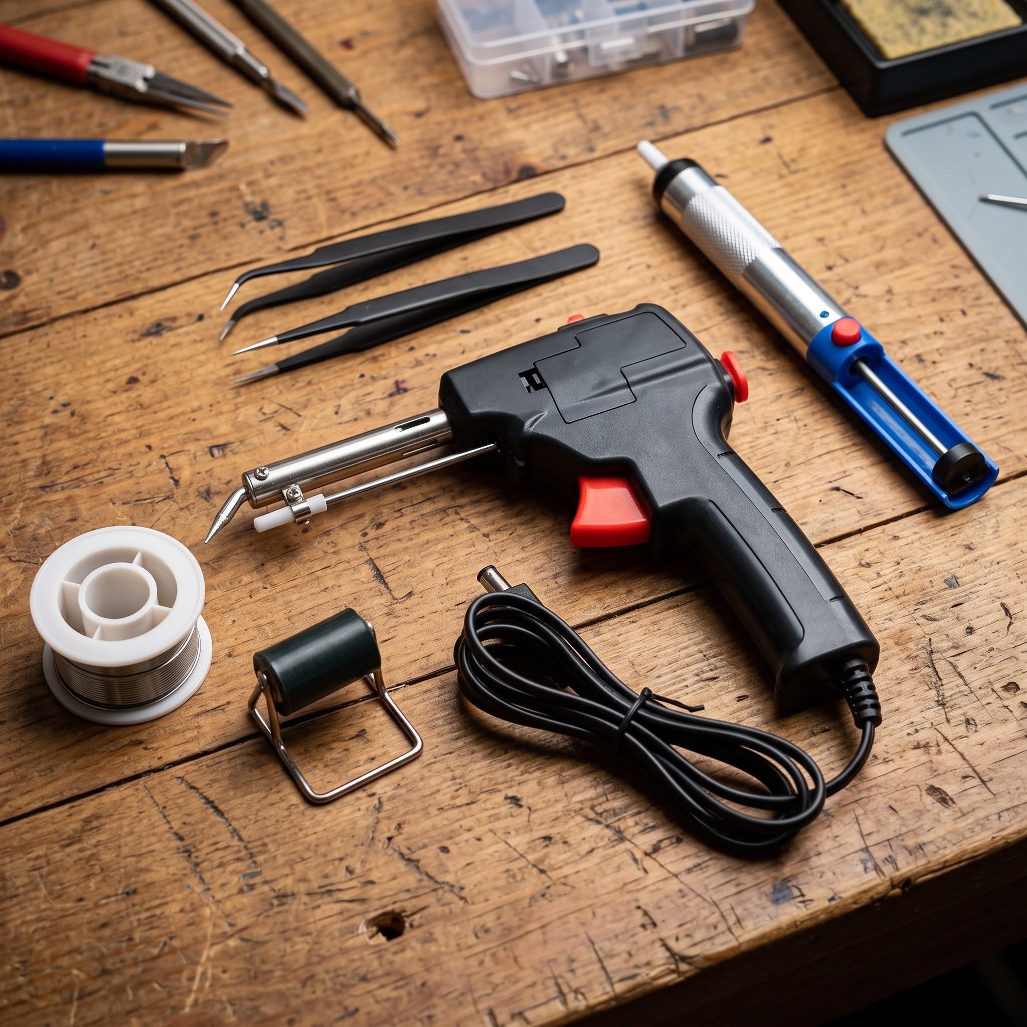 Kit de soldadura en el taller